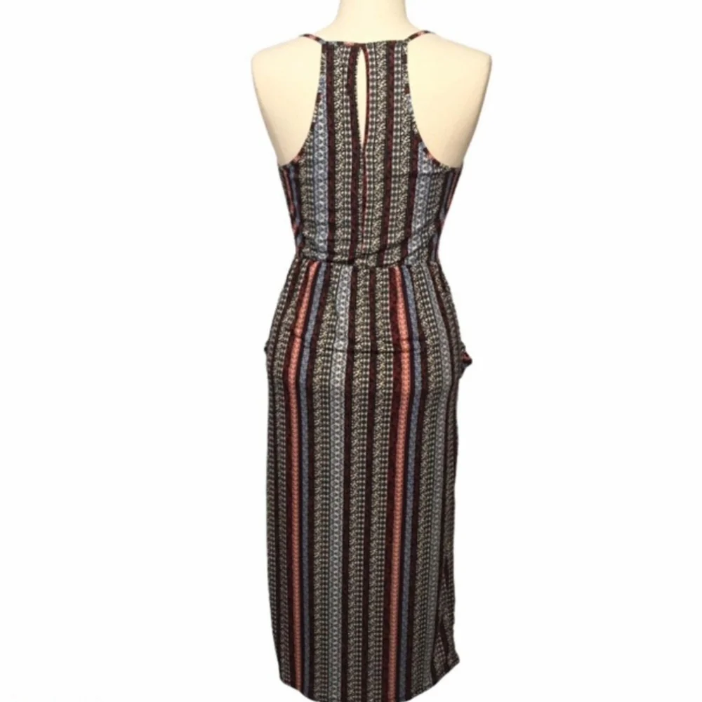 BCBGeneration Striped Draped Splice Dress with Pockets - Picture 2 of 6
